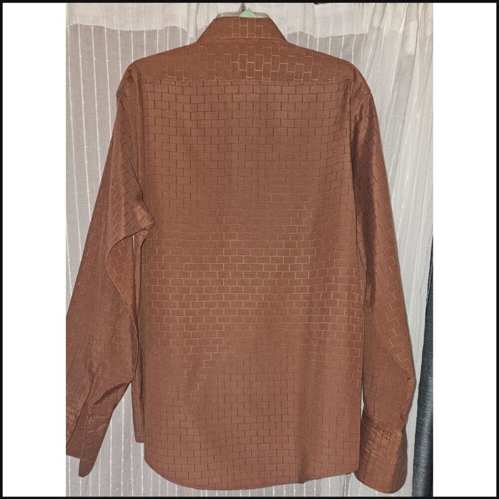 Stacy Adams Brown Dress Shirt - Picture 2 of 3